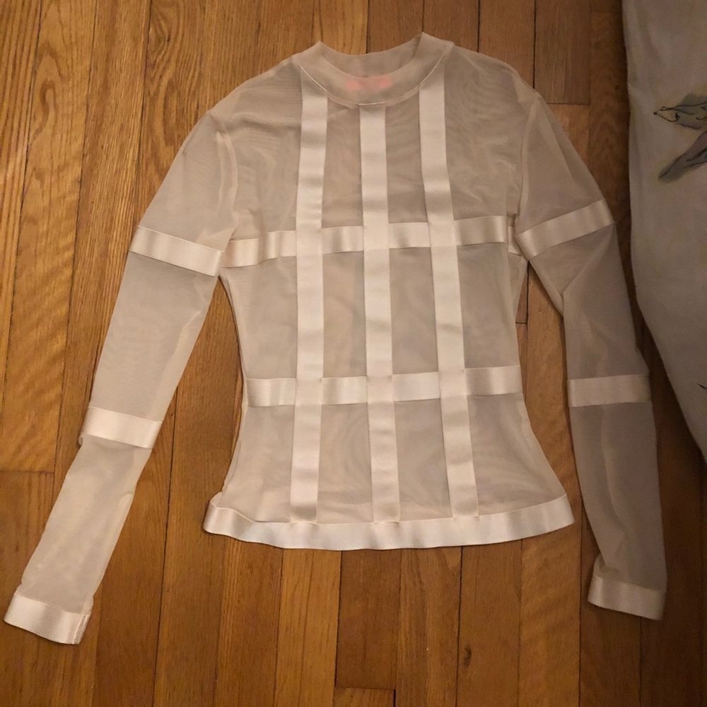 Baby Pink Sheer top